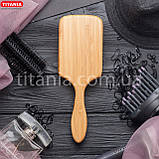 Масажна щітка з бамбука Titania art.2865, фото 3