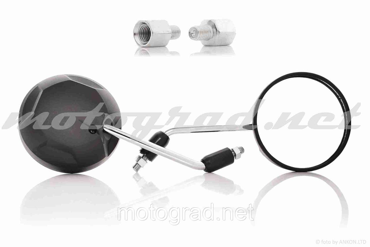 Дзеркала M8/10 R+R #QX-1237 SDTW (круг, болт фіксації), фото 1