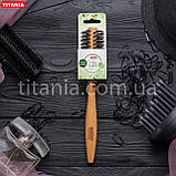 Кругла щітка з бамбука з натуральною щетиною Titania art.2868, фото 3