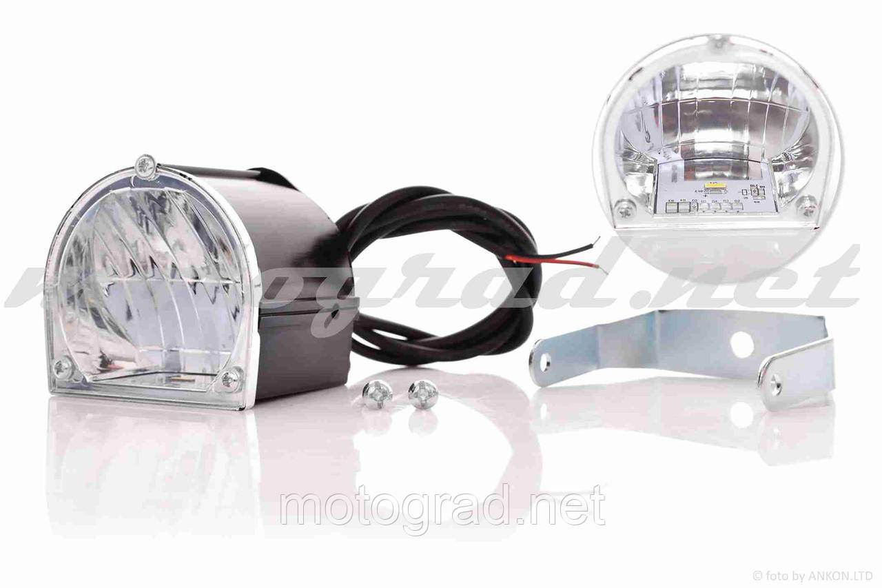 Фара додаткова кругла 3в1 діод + кріплення, фото 1