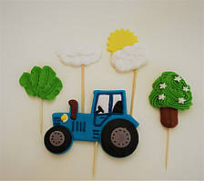 Набір топерів Синій трактор