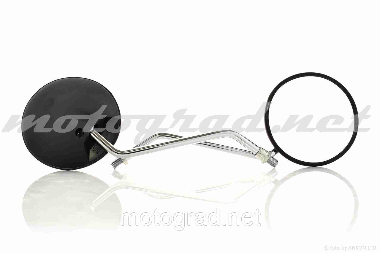 Дзеркала ZS125/150 M10 круглі, чорні, фото 1