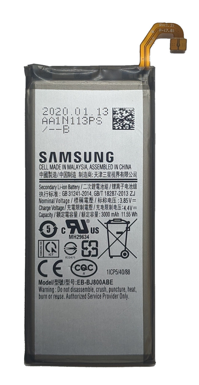 Аккумулятор Samsung EB-BJ800ABE J600 Galaxy J6 2018/ A600 Galaxy A6/ J810 Galaxy J8