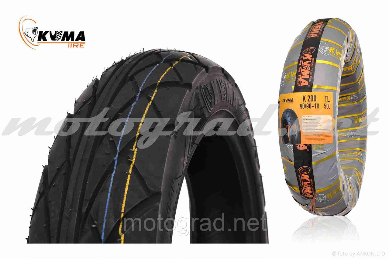 Шина мото 10" 3.00-10 (90/90-10) #K-209 TL, 50J KUMA В'ЄТНАМ, фото 1