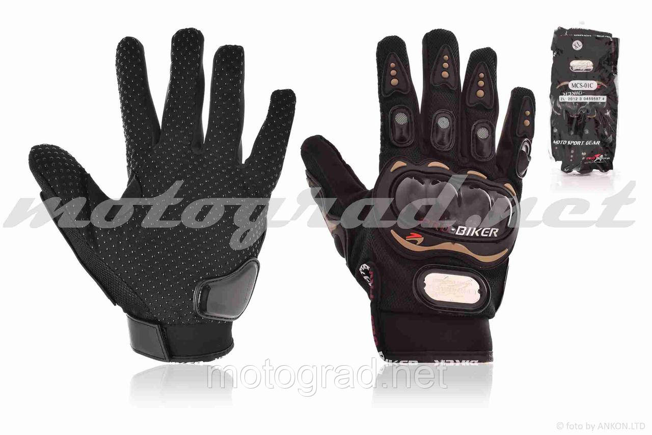 Рукавички мото PRO BIKER #MCS-01, XL, чорні