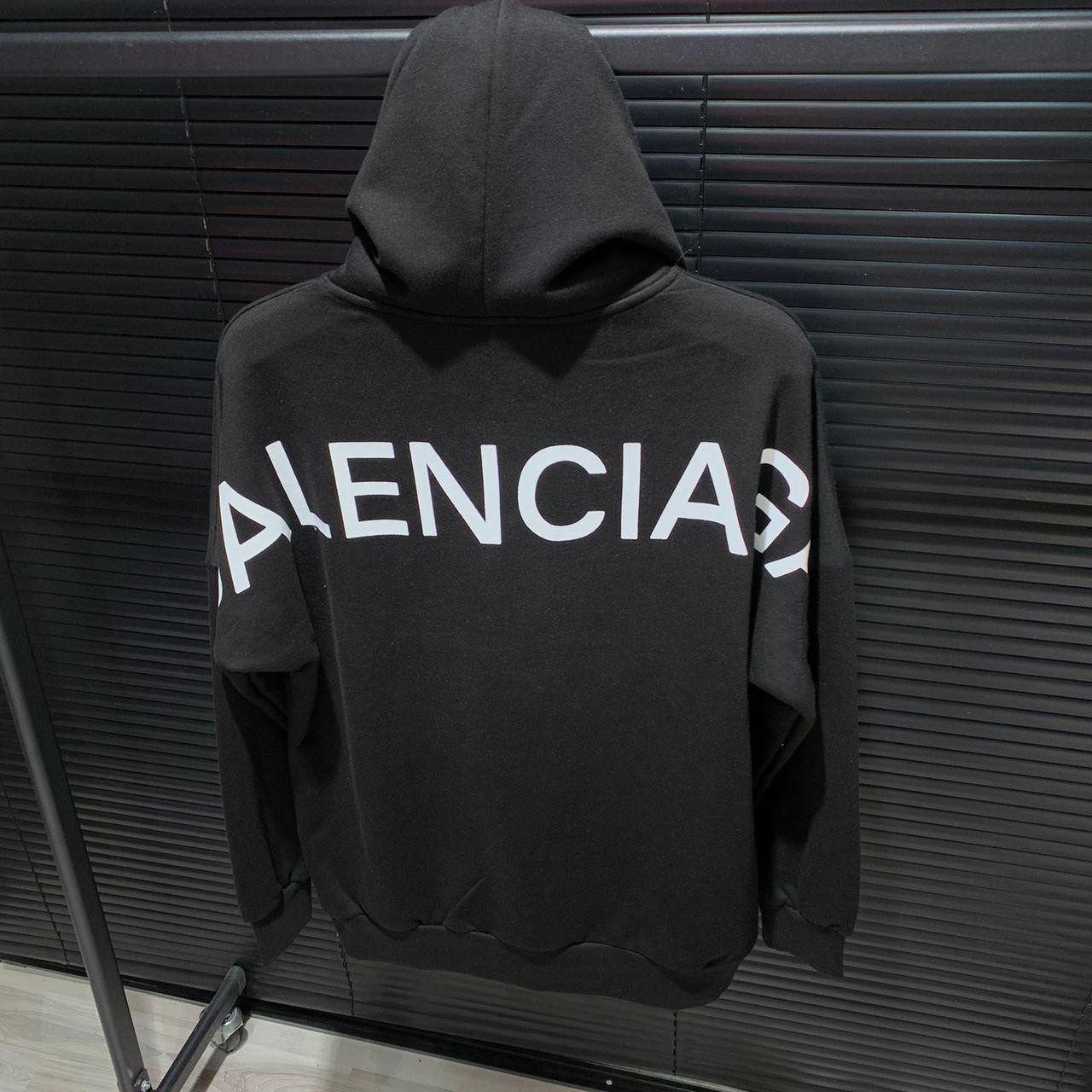 Толстовка чорна Balenciaga back | худі баленсіага | баленциага кенгуру XS