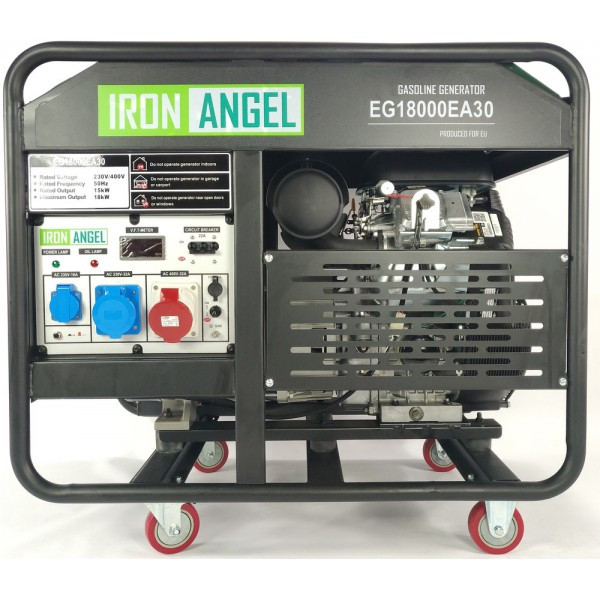 Генератор бензиновий Iron Angel EG 18000 EA30 (18 кВт, ~3ф, 380 В, блок AVR) (2001214)