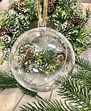 Куля з пластику з двох частин 8 см., фото 2