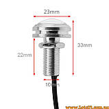 2шт Орлине око 23мм ДХО врізні світлодіодні денні ходові вогні LED DRL led лінзи підсвітка кузова салону, фото 2