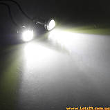 2шт Орлине око 23мм ДХО врізні світлодіодні денні ходові вогні LED DRL led лінзи підсвітка кузова салону, фото 8