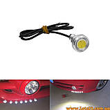 2шт Орлине око 23мм ДХО врізні світлодіодні денні ходові вогні LED DRL led лінзи підсвітка кузова салону, фото 9