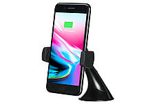 Безпровідний зарядний пристрій (зарядка) для телефону 2E Car Mount Rotating Чорний (2E-WCQ01-03), фото 5