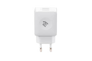 Зарядний пристрій (зарядка) для телефону 2Е 2 xUSB 4.2 A Білий (2E-WC4USB-W), фото 1