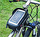 Сумка на раму велосипеда з відділом для смартфона (ВС-403) Чорний з червоним, фото 2