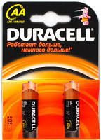 Батарейка АА 2шт/уп Duracell Basic 1.5 V LR6 алкалінова Бельгія