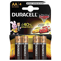 Батарейка АА 4шт/уп Duracell Basic 1.5 V LR6 алкалінова Бельгія
