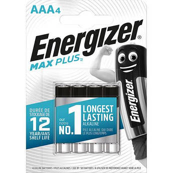 Батарейки лужні ААА Energizer Max Plus AAA LR03 бл4 7638900437485