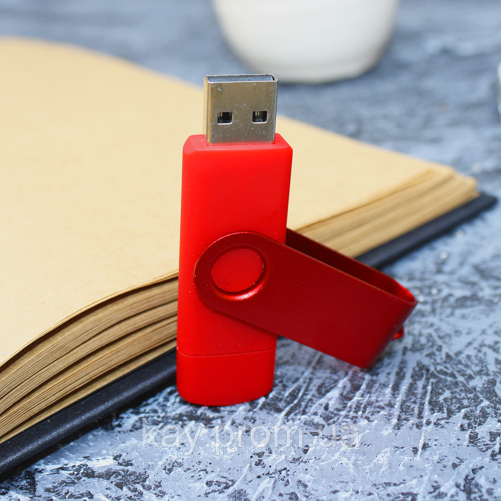 Флешка 2в1 для Телефона, Компьютера,планшета на Android 32 Gb Красного ...
