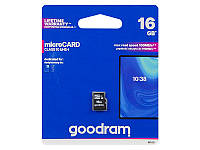 Карта памяти microSDHC Goodram 16ГБ class10 без SD adapter 66-277#