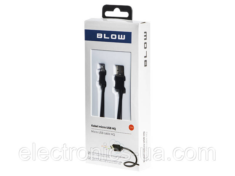 Кабель Blow USB - micro USB 1.5 м 66-075#