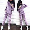 Костюм жіночий спортивний оксамитовий із капюшоном, фото 8