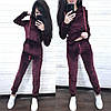 Костюм жіночий спортивний оксамитовий із капюшоном, фото 10