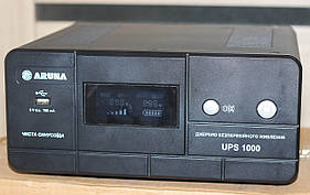 ДБЖ ARUNA UPS 1000 — чиста синусоїда для котлів, ПК та холодильників!