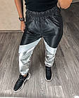 Жіночі спортивні штани 180 (42; 44; 46) (кольори: чорний з рожевим чорний з сріблом) СП, фото 6