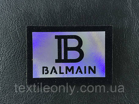 Нашивка Balmain 65х45 мм, фото 1