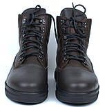 Зимові черевики шкіряні коричневі на хутрі чоловіче взуття великих розмірів Rosso Avangard Taiga Non Zip BS, фото 4