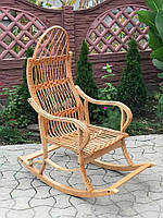 Крісло гойдалка (розкладне) плетене з лози доросле. Крісло гойдалка для дорослих