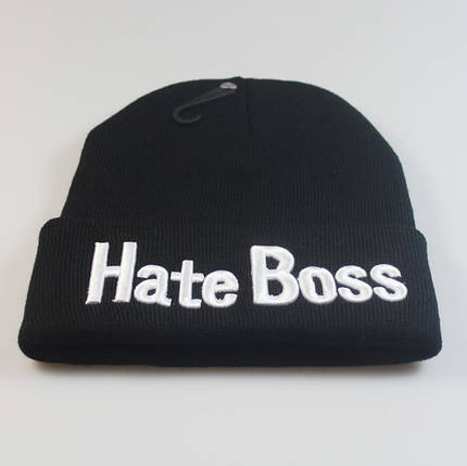 Шапка HATE BOSS розмір One Size Чорний, фото 1