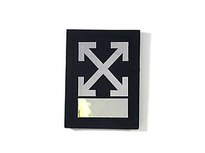Нашивка Офф вайт/Off White 30х40 мм, фото 1