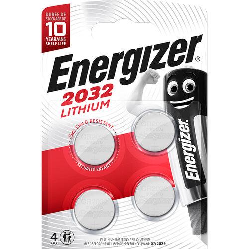 Літієві Батарейки CR2032 Lithium 4шт Energizer