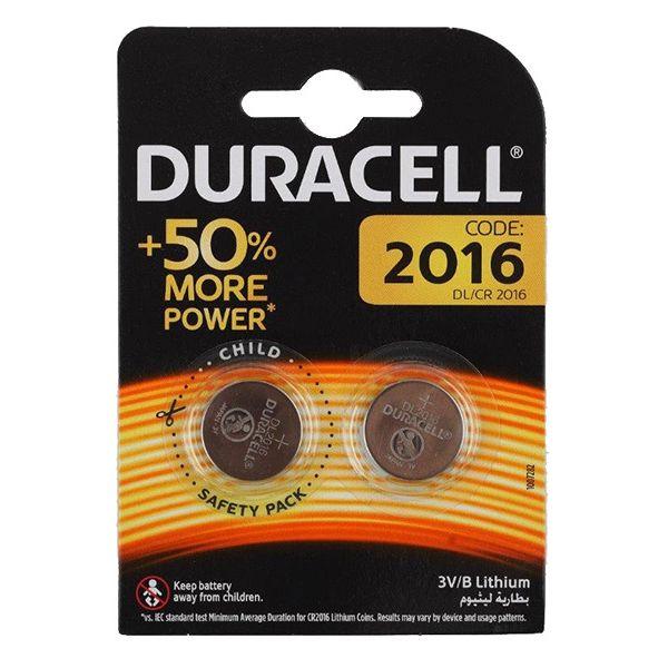 Батарейка CR-2016 2шт/уп Duracell 3V литиевая Бельгия - фото 1 - id-p1279612659