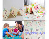 Бебіпол 1,8х2м дитячий розвивальний двосторонній термокилимок, фото 4