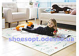 Бебіпол 1,8х2м дитячий розвивальний двосторонній термокилимок, фото 3