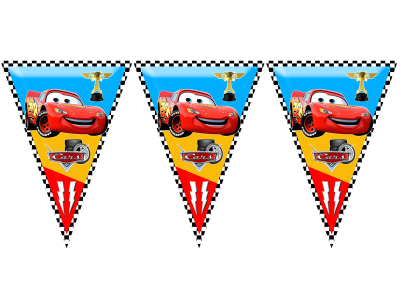 "Тачки" - Вимпел Трикутники, 10 прапорців., фото 1