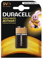 Батарейка крона Duracell Basic 9V 6LR61 1шт/уп алкалиновая Малайзия