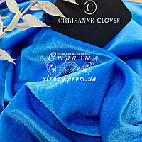 Велюр Smooth Electric Blue Velvet Chrisanne Clover 1м