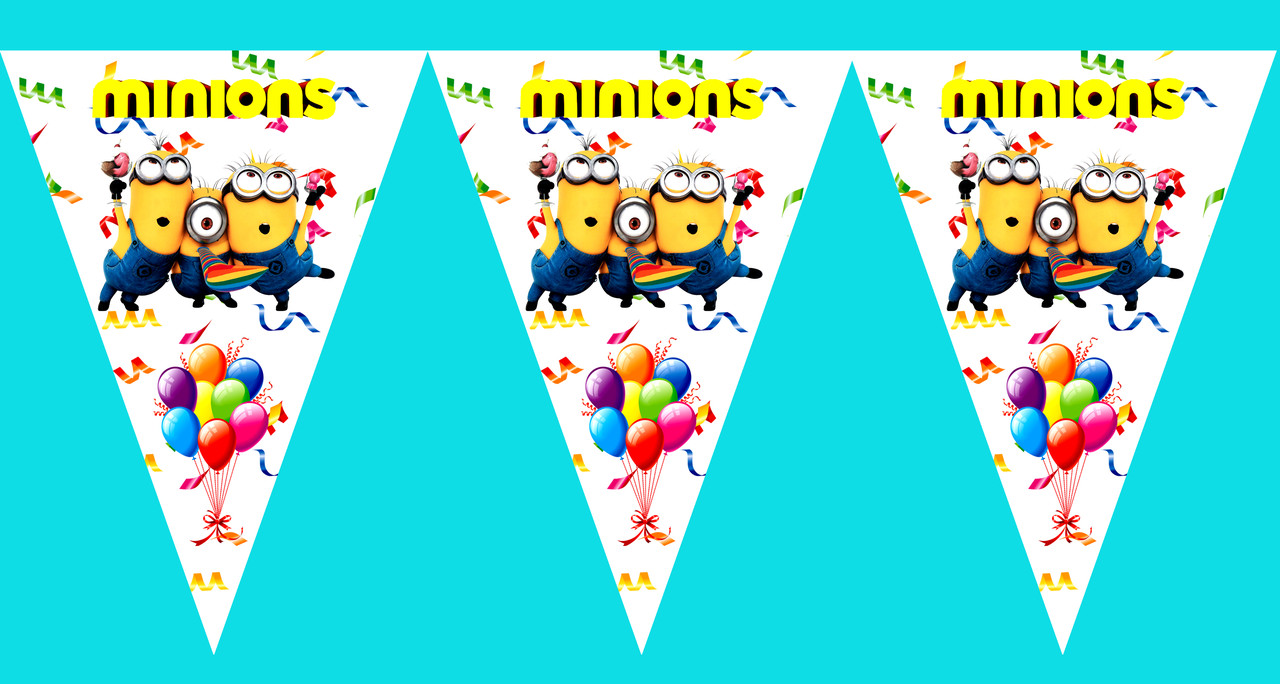 "Міньйон" - Вимпел Трикутники, 10 прапорців., фото 1