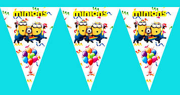 "Міньйон" - Вимпел Трикутники, 10 прапорців.