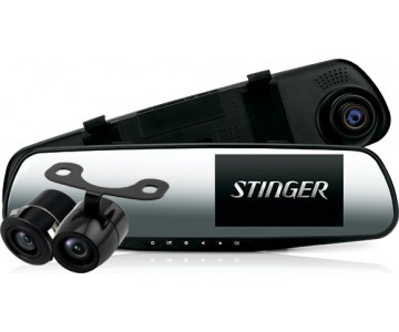 Дзеркало реєстратор Stinger ST DVR-M489FHD cam з камерою заднього ходу