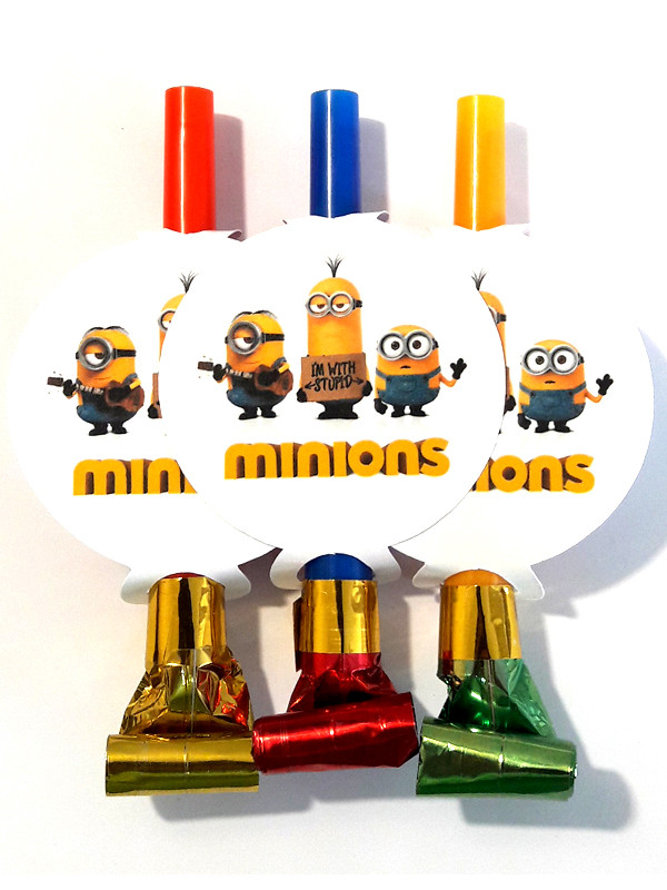 "Міньони" - Язички гудки (6 шт. в уп.), фото 1