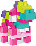 Конструктор Мега Блокс 60 деталей Рожевий Mega Bloks First Builders DCH54, фото 7