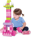 Конструктор Мега Блокс 60 деталей Рожевий Mega Bloks First Builders DCH54, фото 8