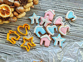 3D-формочки-вирубки для пряників "Новорічний набір 1"