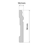 Ударостійкий плінтус LPC-08 Cezar з дюрополімер висотою 94 мм. Польща, фото 4