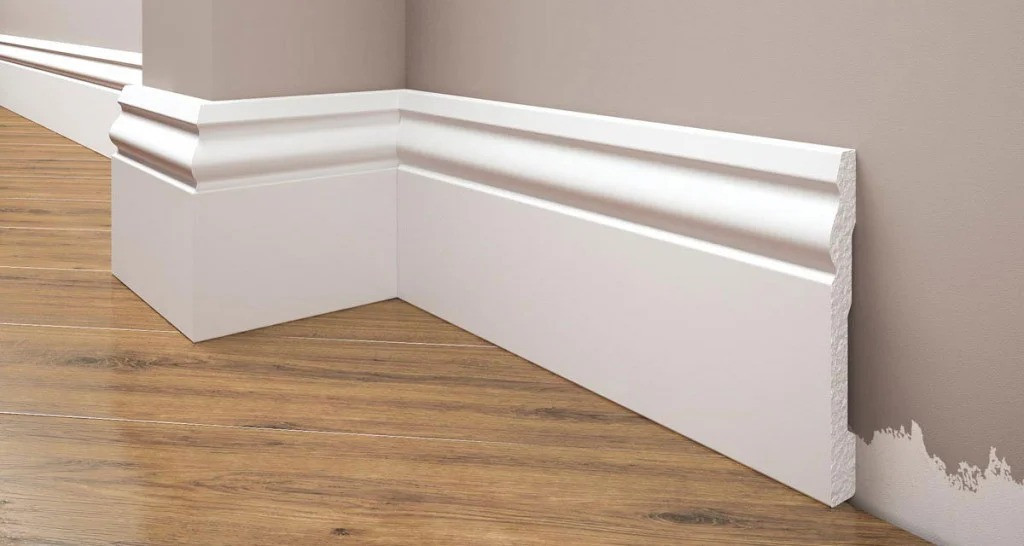 Ударостійкий плінтус LPC-08 Cezar з дюрополімер висотою 94 мм. Польща, фото 1