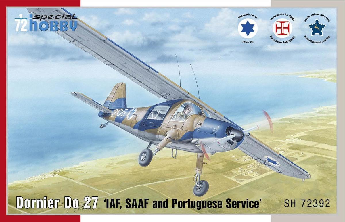Пластикова модель 1/72 Special hobby 72392 Німецький літак Dornier Do 27 IDF, SAAF and Portuguese Service